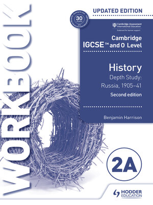 cover image of Cambridge IGCSE and O Level History Workbook 2A--Depth study
